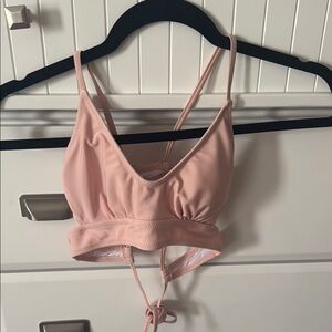 Cupshe Blush Pink Strappy Bikini Top